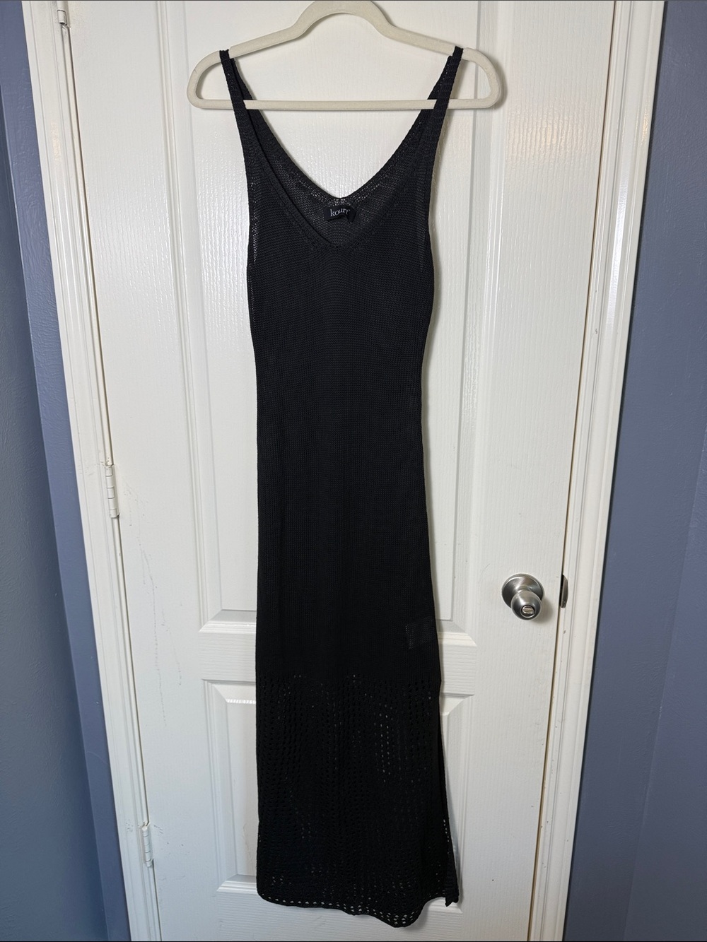 ✨NWOT ✨ KOURT - Black Knit Maxi Dress - Medium